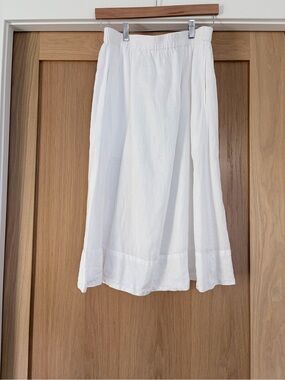 Alex Mill Maddie Skirt in Linen - White